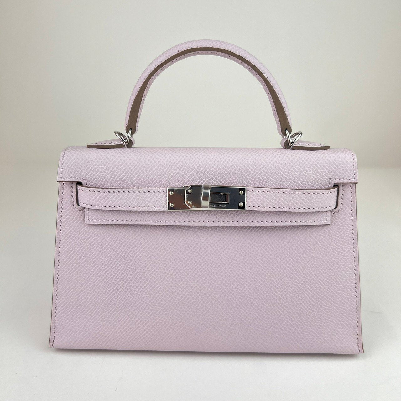 Mini kelly ミニケリー Mauve pale モーヴパール PHW シルバー金具 Epsom エプソン B刻