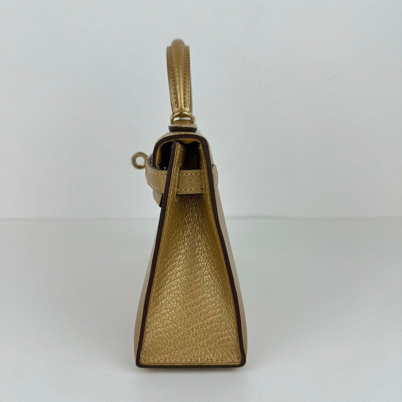 Mini kelly ミニケリー Dore ドレ Chevre シェーブル PMBHW シャンパンゴールド金具 Stamp-W W刻印