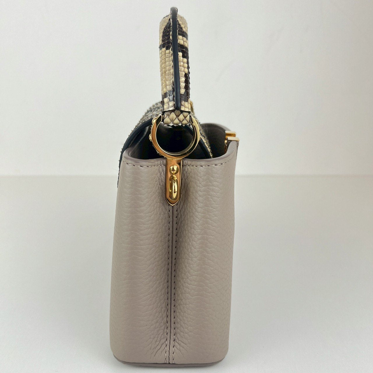 Capucines mini カプシーヌ ミニ galet ガレ Tauillon Leather トリヨンレザー Python パイソン N81258