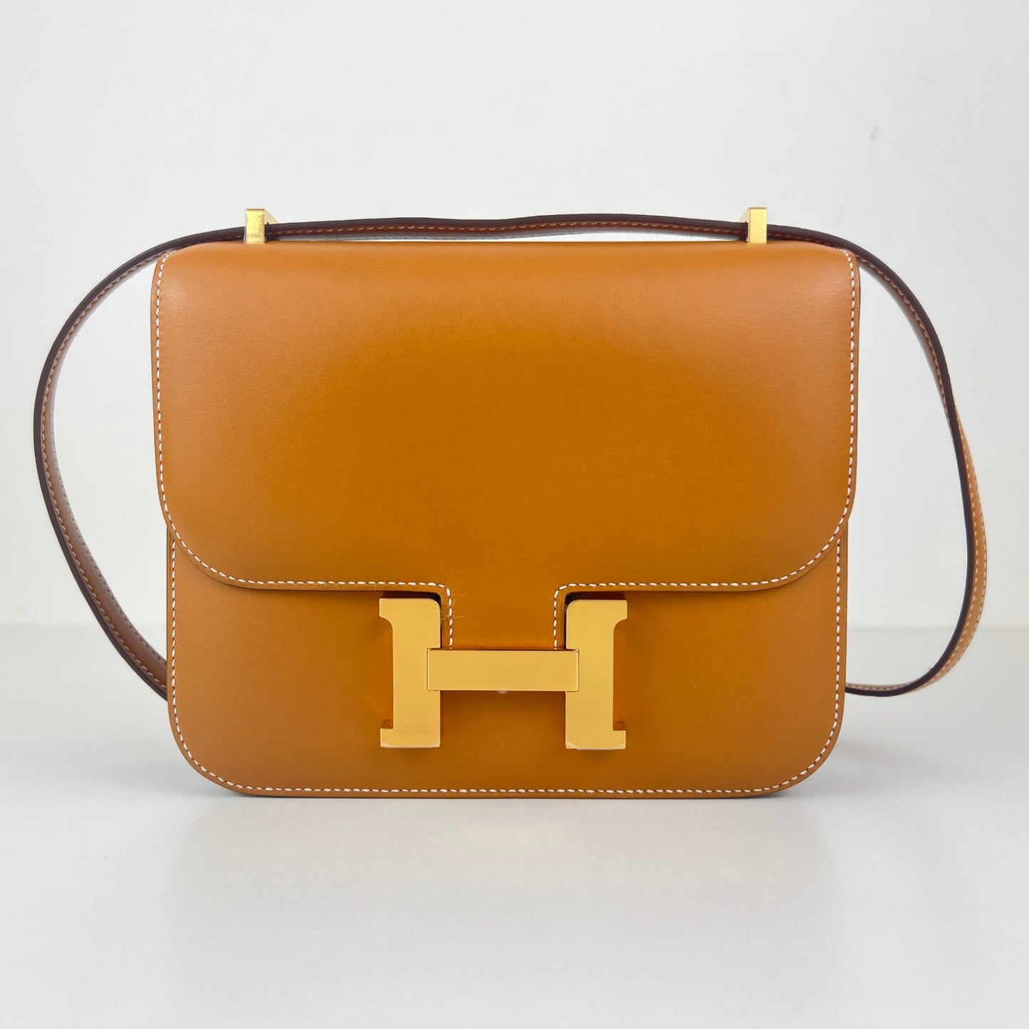 Constance mini コンスタンスミニ Gold ゴールド Boxcalf ボックスカーフ GHW ゴールド金具 Stamp-U U刻印