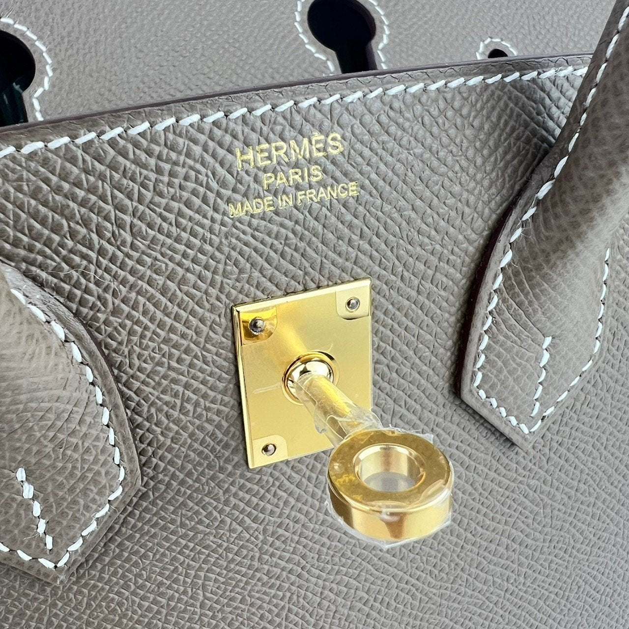 Birkin25 Sellier バーキン25セリエ Etoupe エトープ GHW ゴールド金具 Epsom エプソン Stamp-W W刻印 ハンドバッグ レディースバッグ