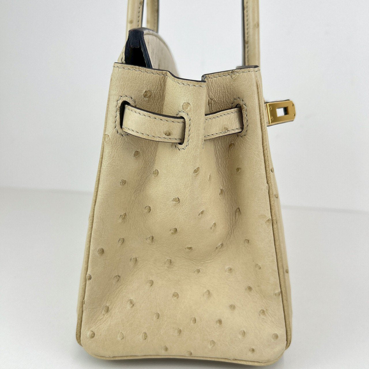 Hermès エルメス Birkin25 バーキン25 Stamp-Z Z刻印 Ostrich オーストリッチ Parchemin パルシュマン GHW ゴールド金具