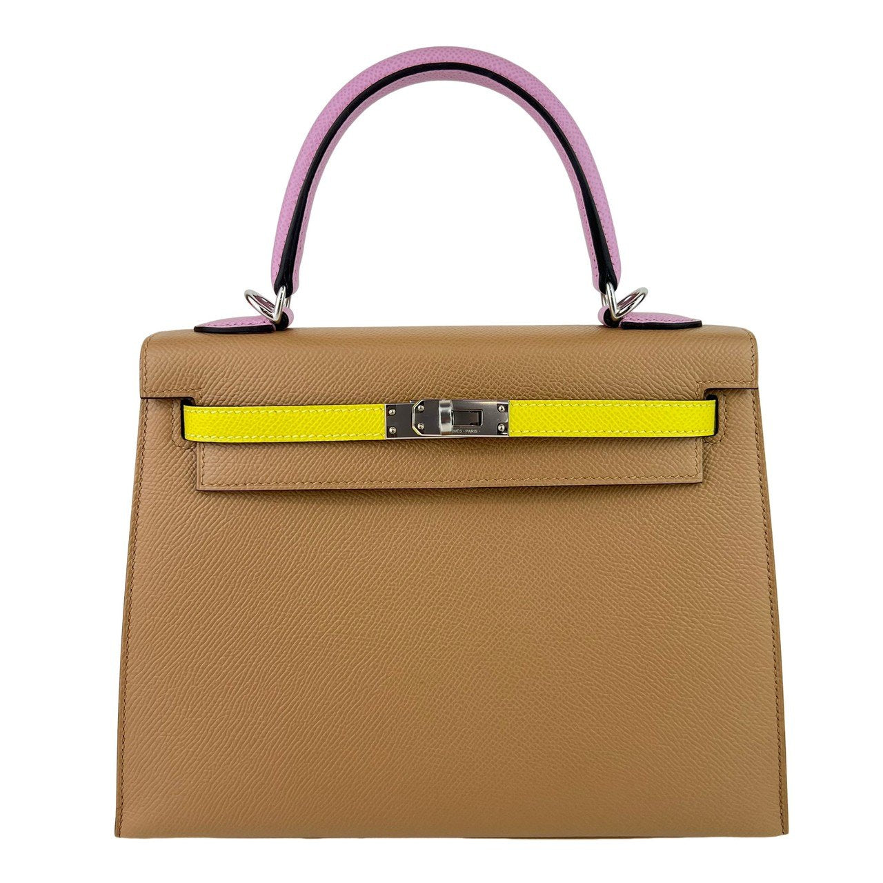 Kelly25 Toricolor ケリー25トリコロール Chai/Mauve sylvester/Lime チャイ/モーヴシルベストル/ライム PHW シルバー金具 Epsom エプソン Stamp-U U刻印