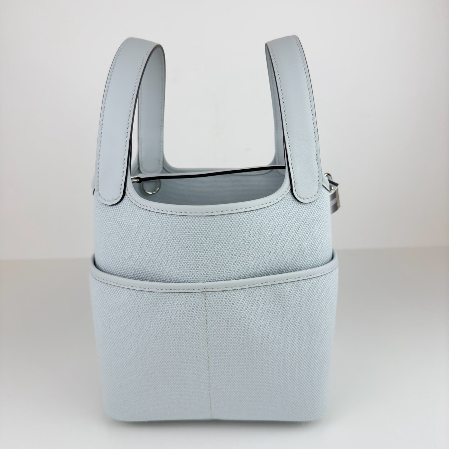 Picotin lock cargo PM ピコタンロックカーゴPM Gris platine グリプラチナ Toile goeland/Swift トワルゴエラン/スイフト PHW シルバー金具 Stamp-W W刻印