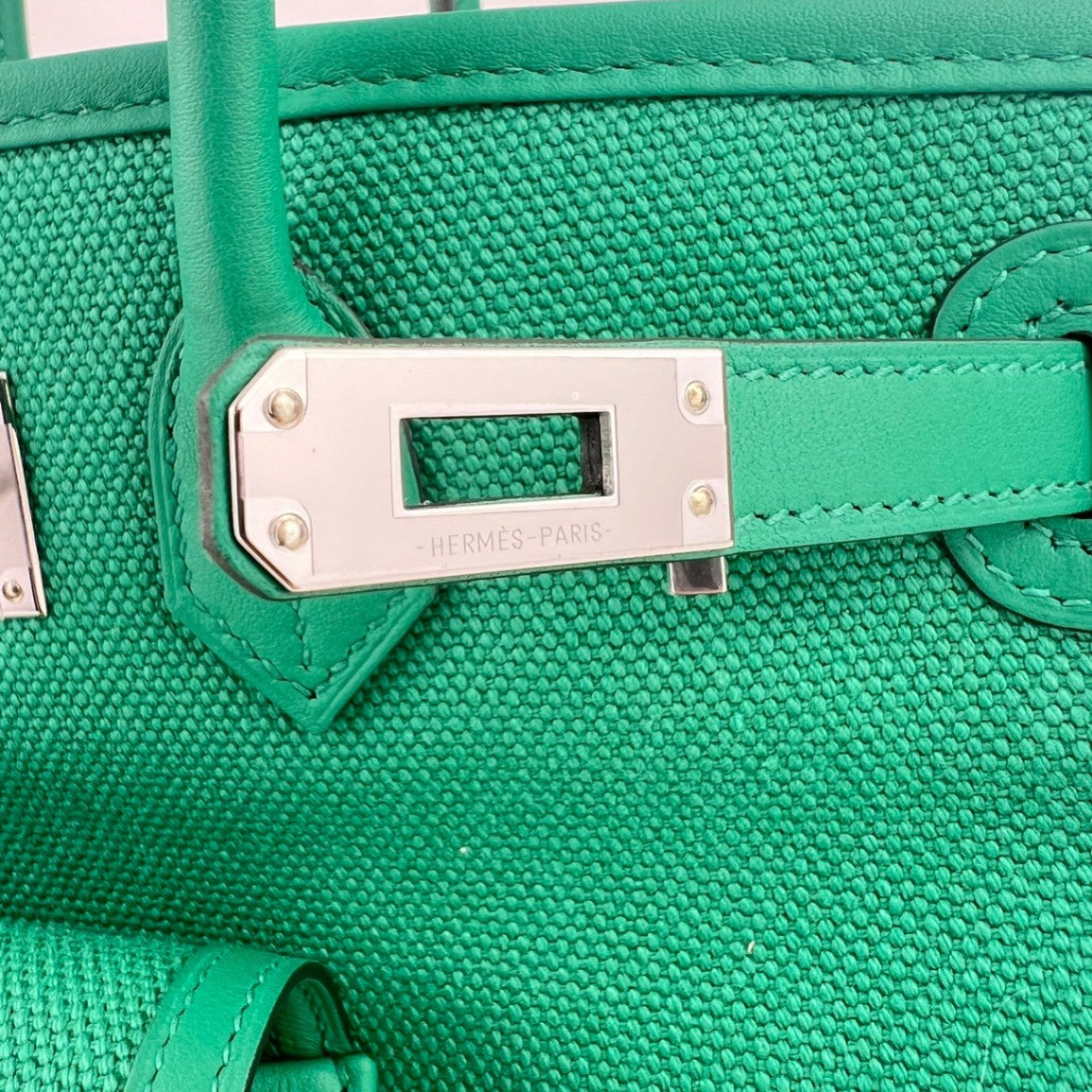 Birkin25 Cargo バーキン25 カーゴ Vert vertigo ヴェールヴェルティゴ W刻印 Toile gieland/Swift PHW シルバー金具