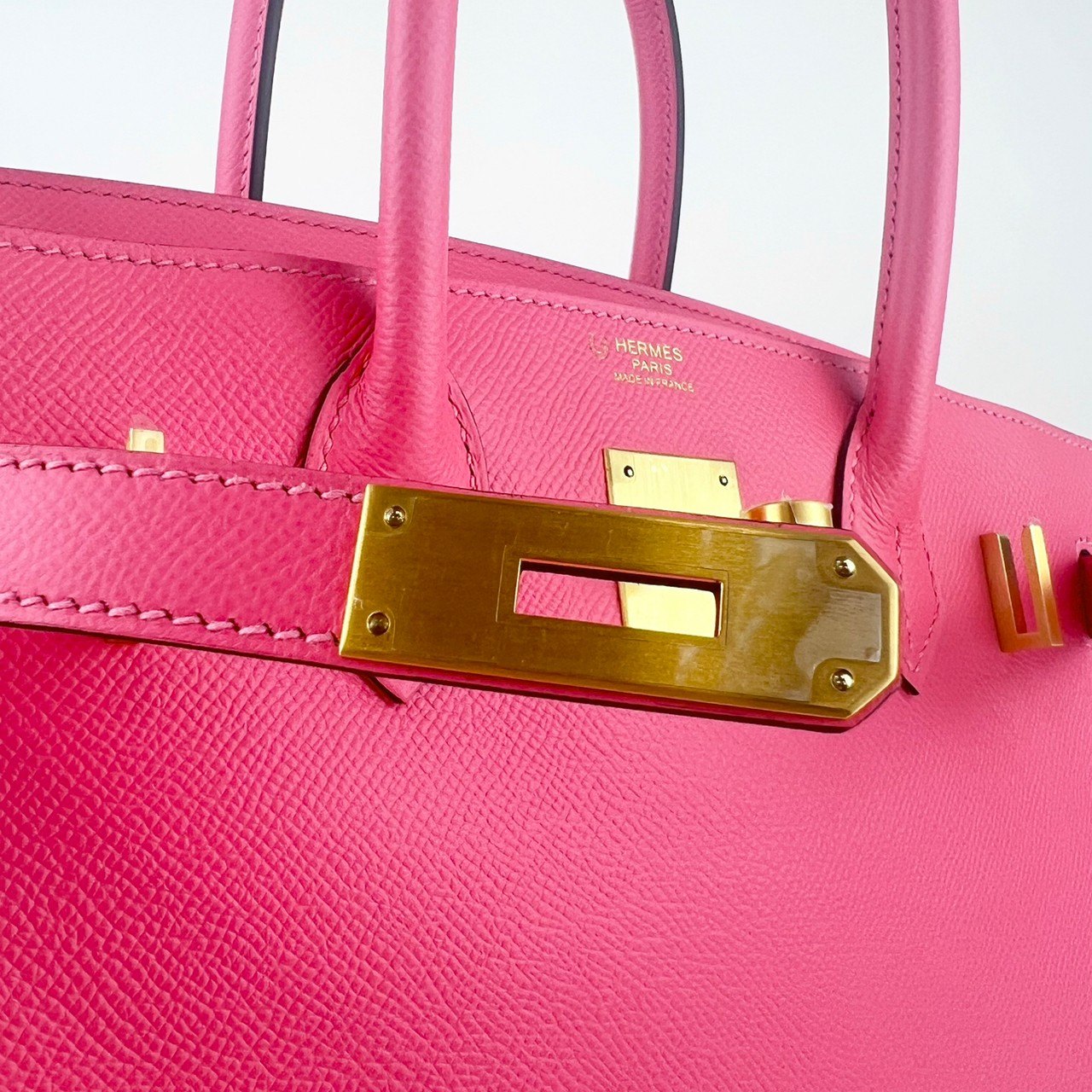 Birkin30 バーキン30 Rose azalee ローズアザレ BGHW ブラッシュゴールド金具 D刻 Epsom エプソン