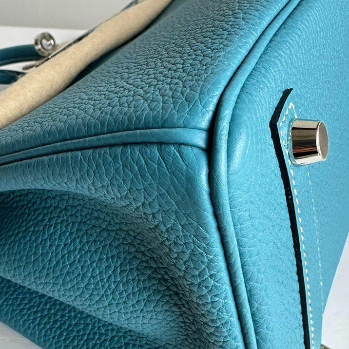 Birkin25 バーキン25 Bleu jean ブルージーン PHW シルバー金具