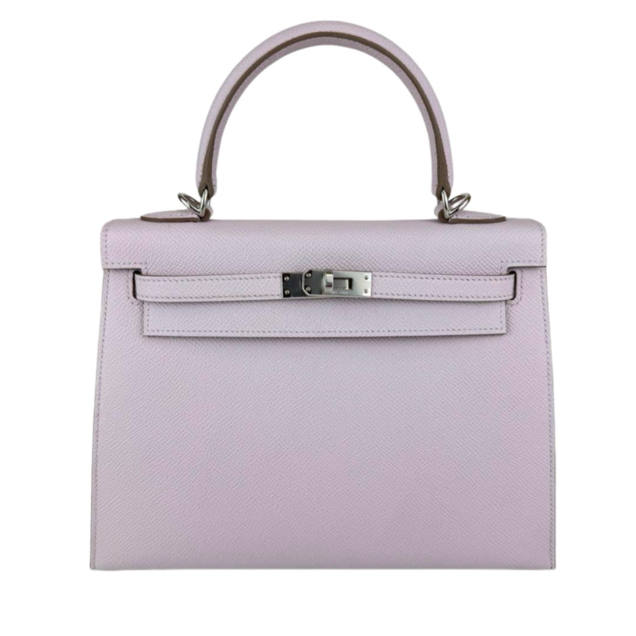 Kelly25 ケリー25 Stamp-B B刻印 Epsom エプソン Mauve pale モーヴペール PHW シルバー金具