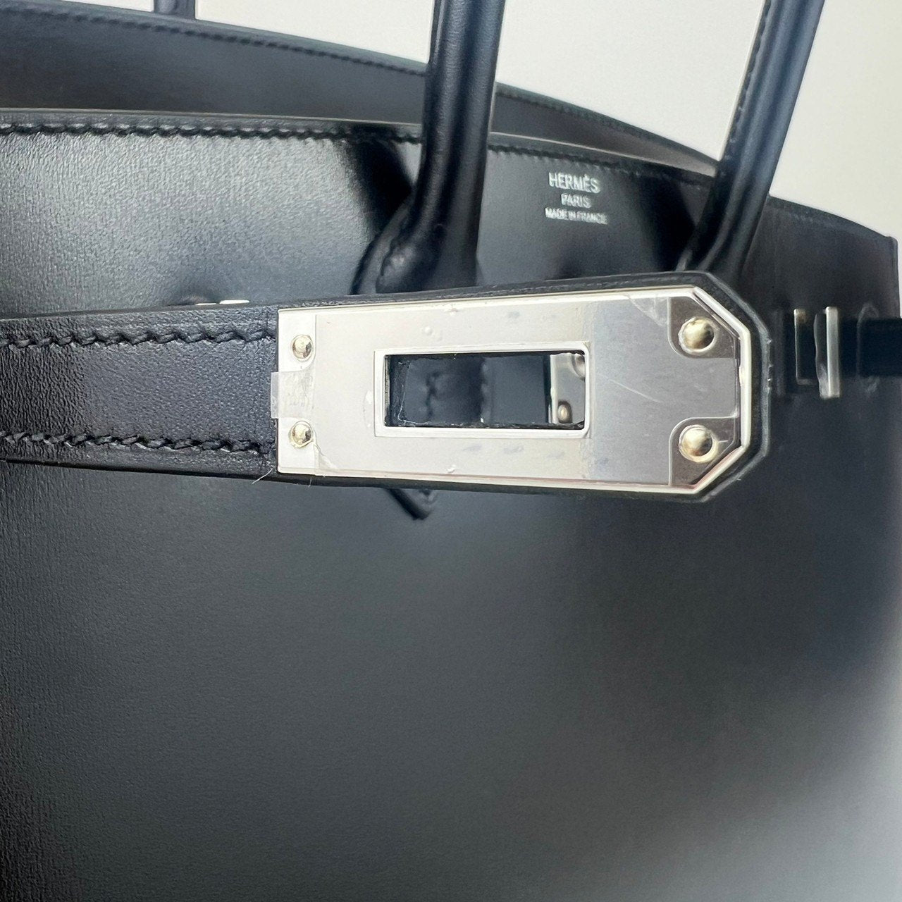 Birkin25 バーキン25 Black ブラック PHW シルバー金具 Box ボックス Stamp-W W刻印
