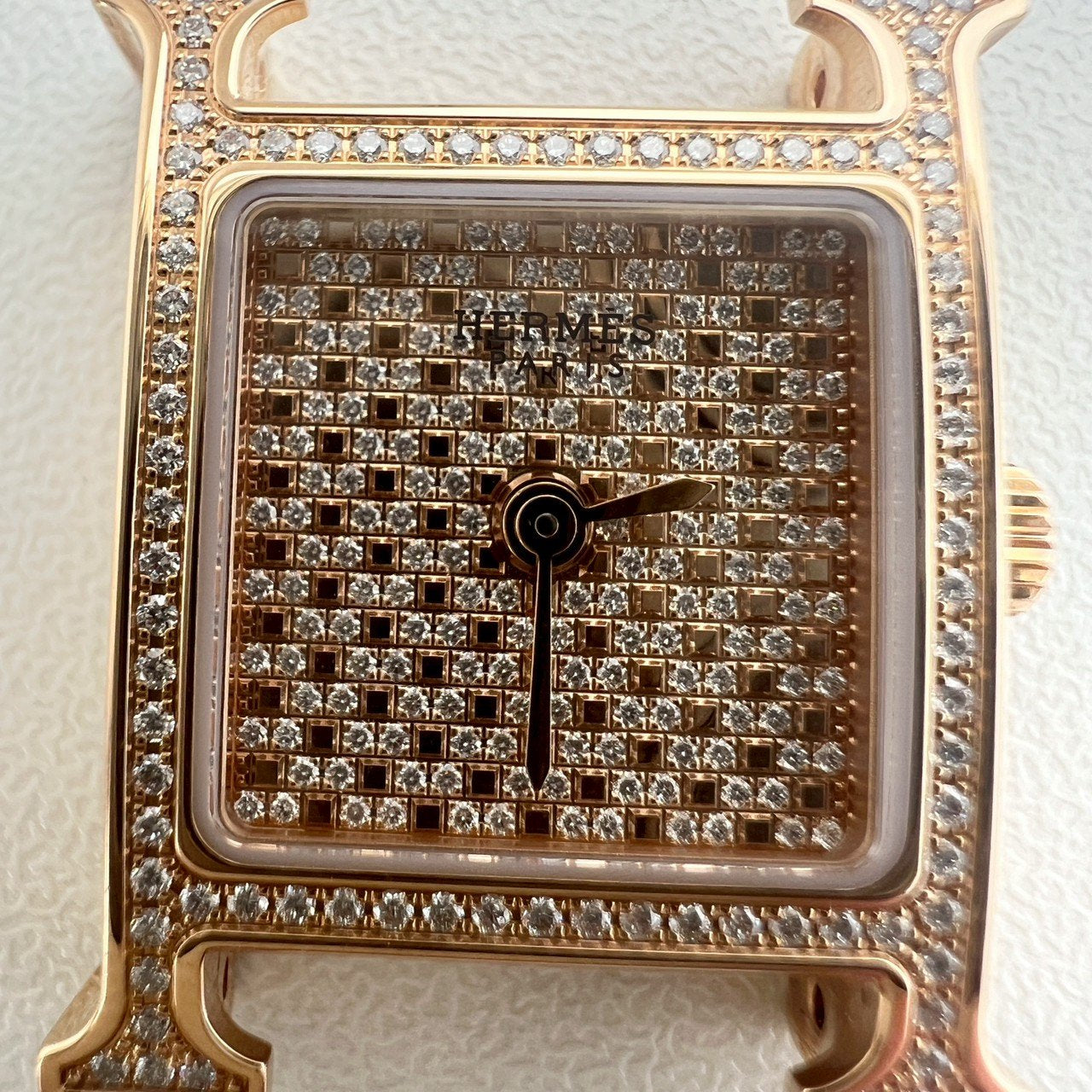 Heure H watch Mini model diamond Hウォッチミニ ダイヤモンド ゴールド 腕時計