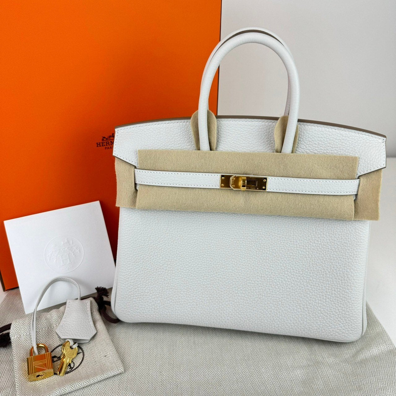 Birkin25 バーキン25 Togo トゴ Gris pale グリパール GHW ゴールド金具 Stamp-W W刻印