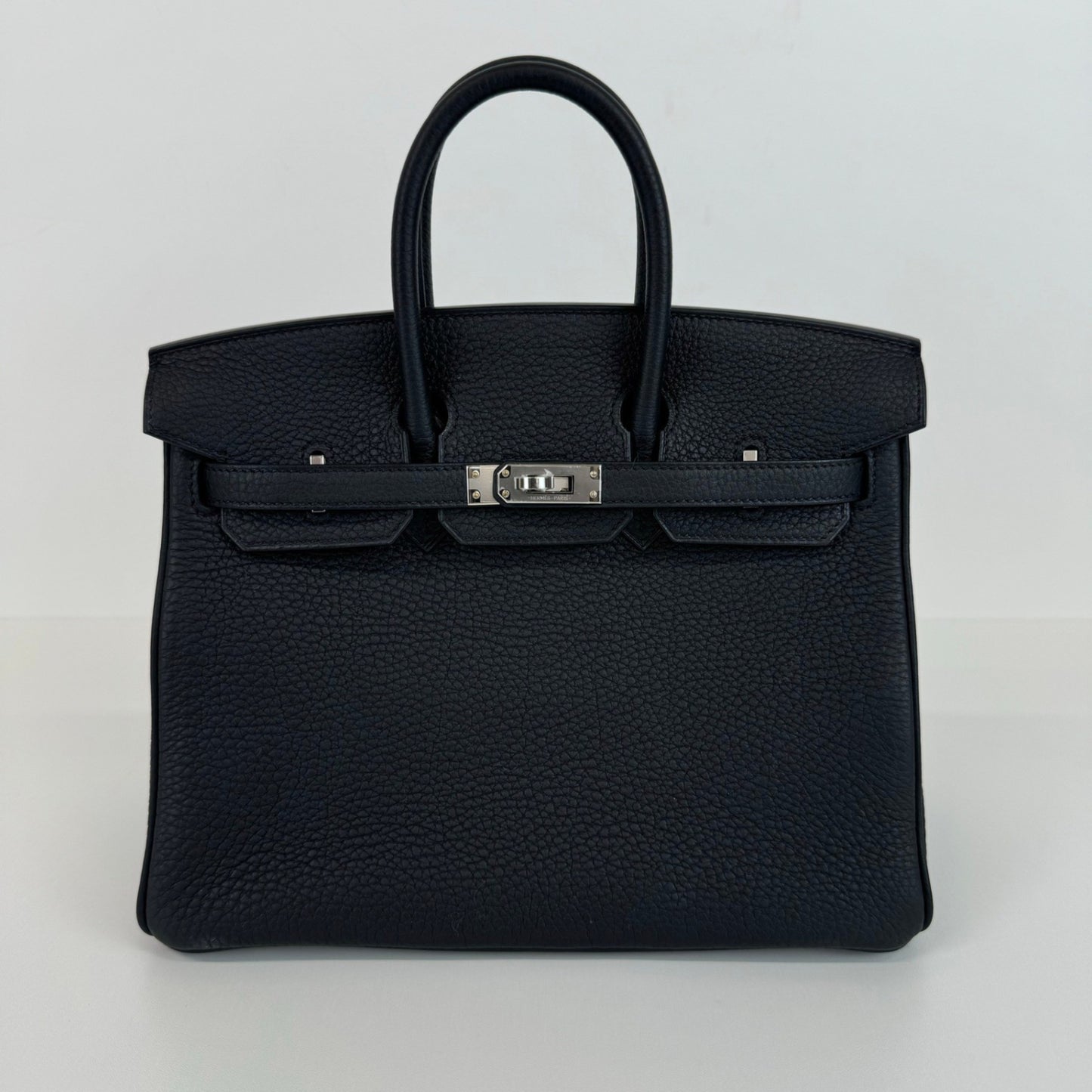 Birkin25 バーキン25 Black ブラック PHW シルバー金具 Togo トゴ Stamp-W W刻印