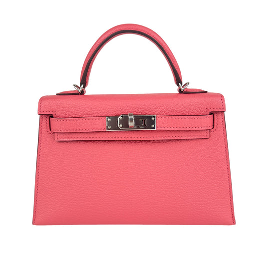 Mini kelly verso ミニケリーヴェルソ Rose ete ローズエテ PHW シルバー金具 Stamp-B B刻