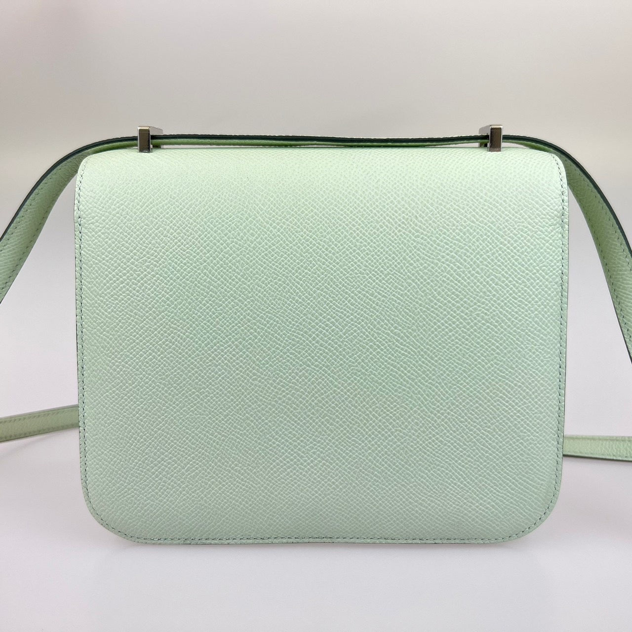 コンスタンスミニ ミロワール ミラー付き U刻 Vert fizz ヴェールフィズ シルバー金具 Epsom エプソン ショルダーバック