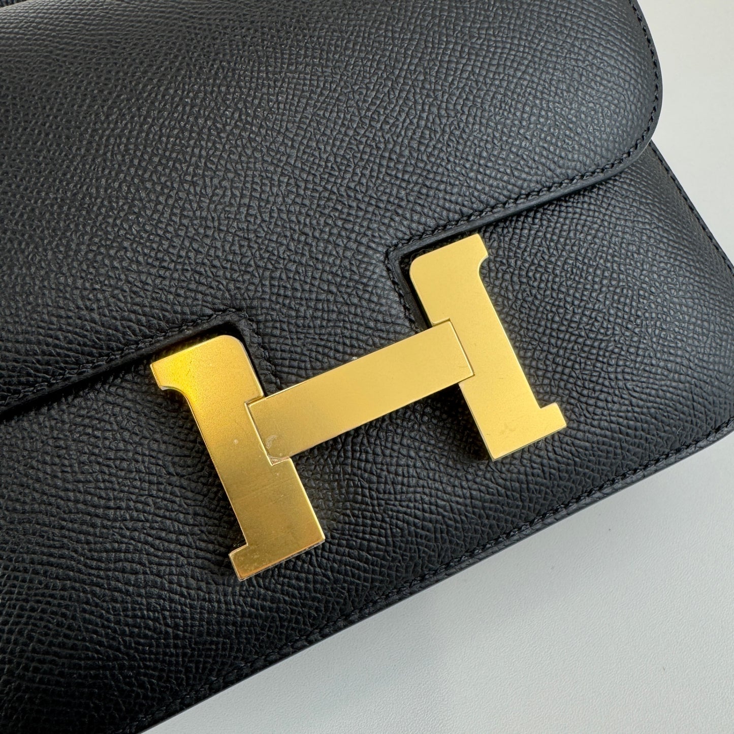 Hermès エルメス Constance mini コンスタンスミニ Stamp-K K刻印 Epsom エプソン Black ブラック GHW ゴールド金具