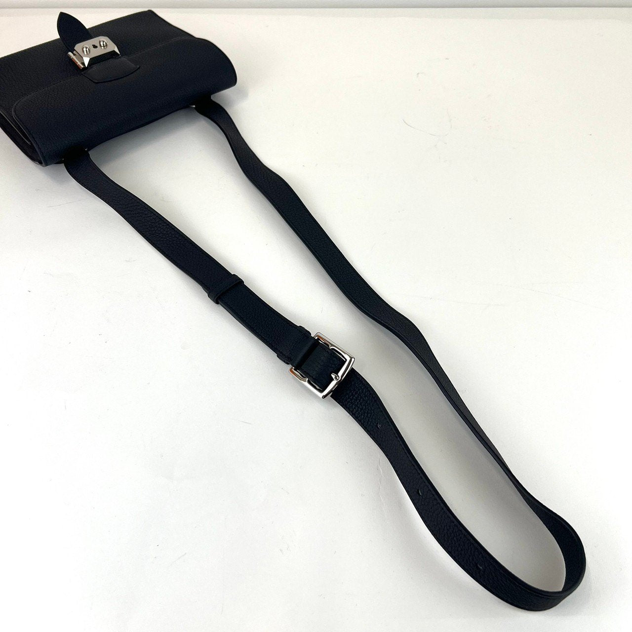 Sac a depeches サック ア デペッシュ Black ブラック PHW シルバー金具 B刻印 Togo トゴ ショルダーバッグ ボディバッグ ユニセックス