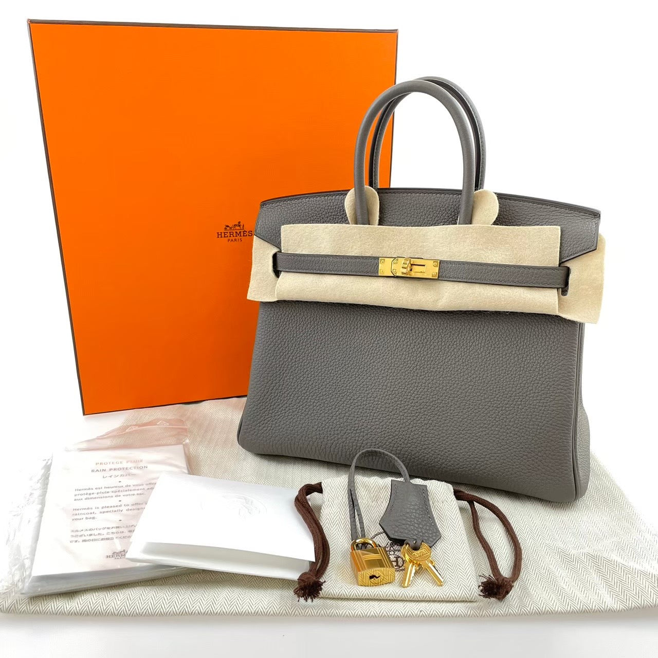 Birkin25 バーキン25 Etain エタン Togo トゴ ゴールド金具 U刻印