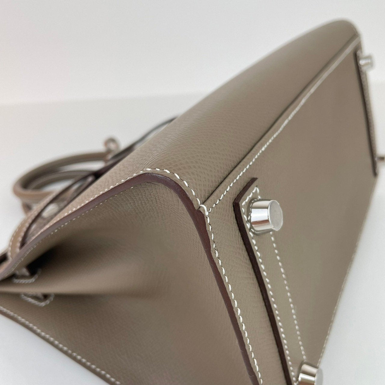 新品 HERMES エルメス Birkin25 バーキン25セリエ Etoupe エトープ PHW シルバー金具 Epsom エプソン W刻印