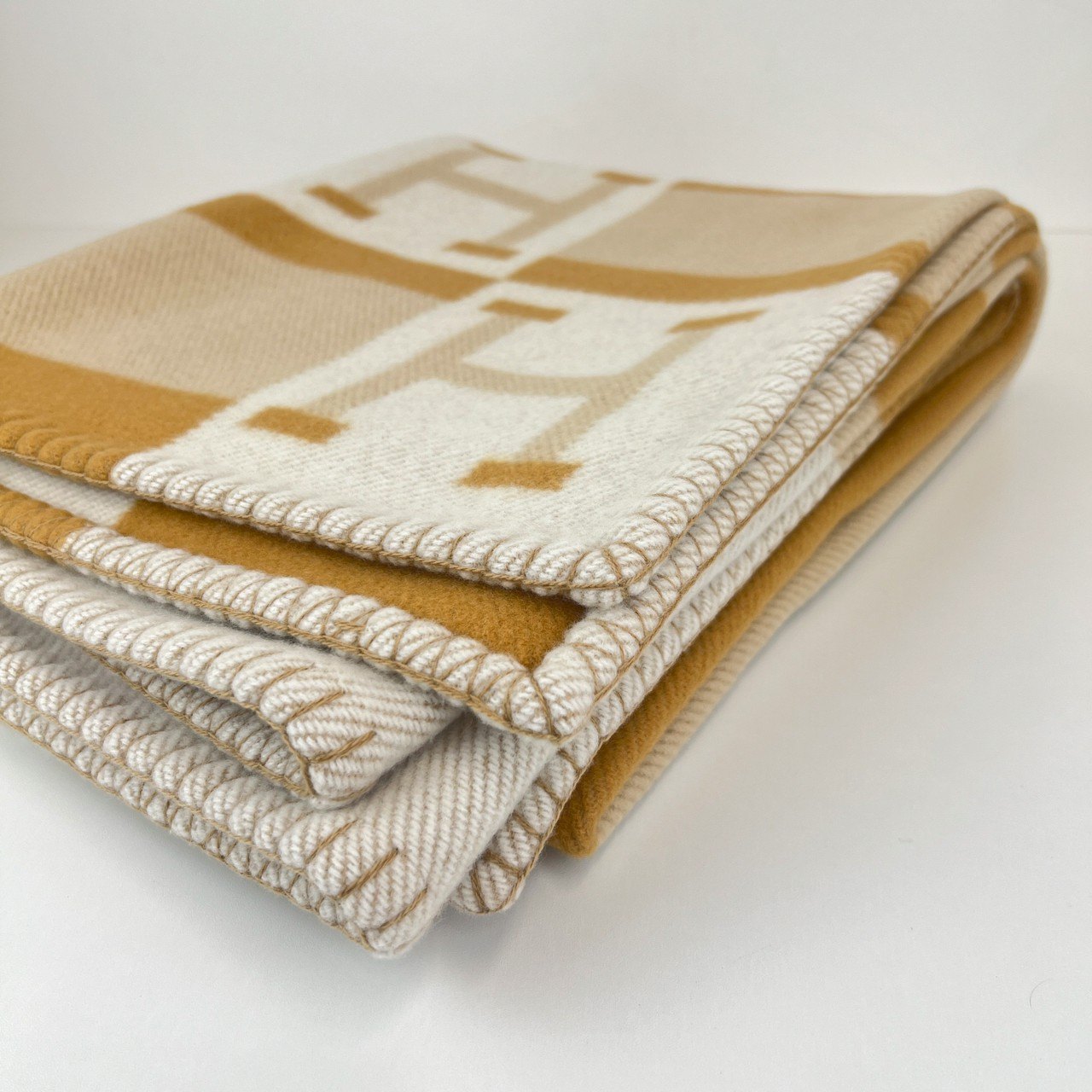 Plaid jacquard avalon bayadere プレード ジャカード ブレ カシミア ブランケット