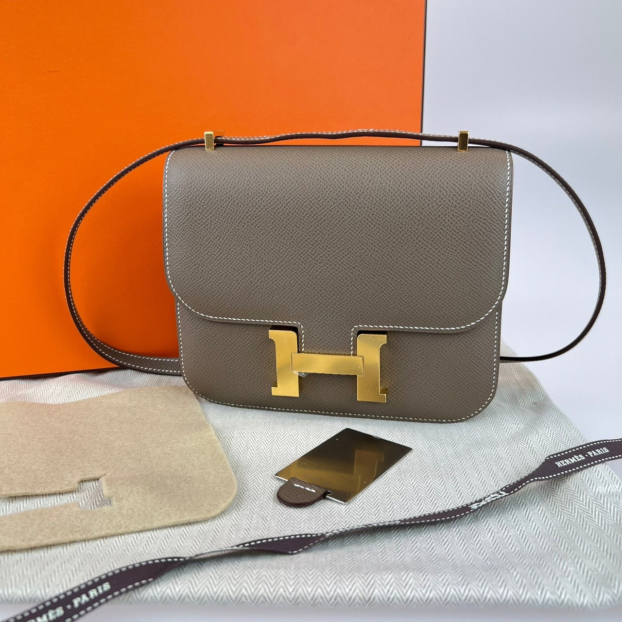 HERMES エルメス Constance Mini コンスタンスミニ エトープ Etoupe