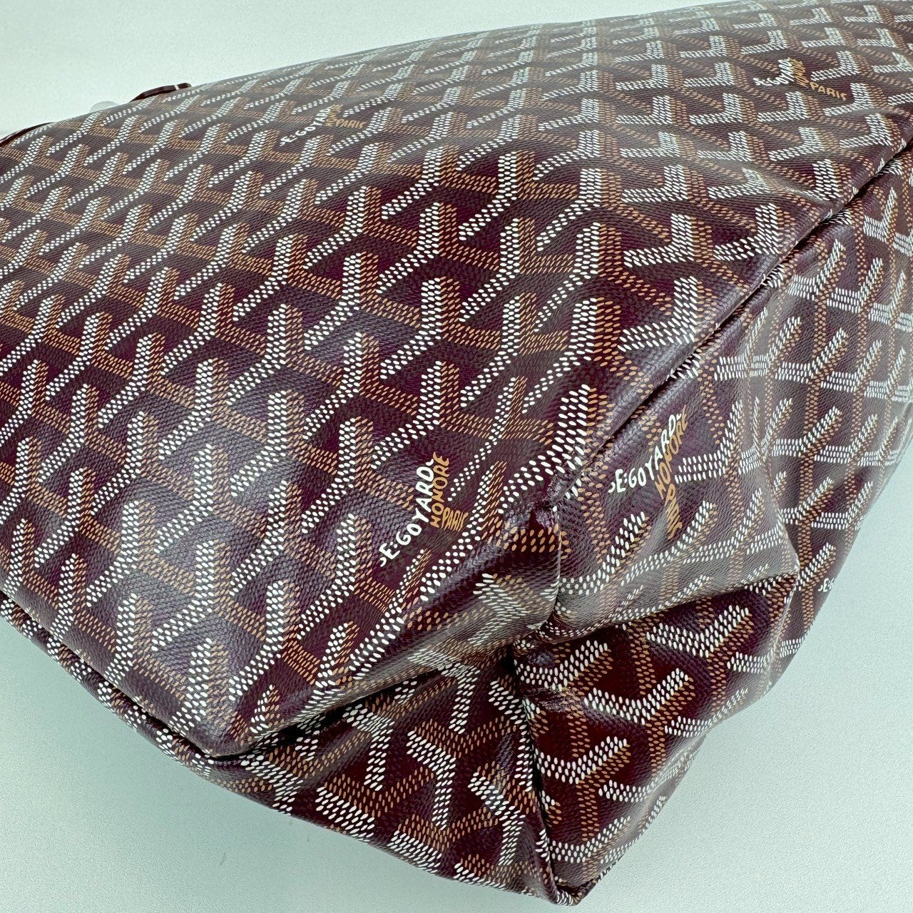サンルイPM ボルドー ゴヤールディンキャンバス/シュヴロッシュカーフスキン