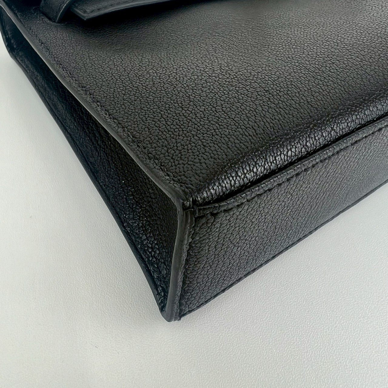 Kelly elan ケリーエラン Black ブラック Chevre シェーブル GHW ゴールド金具 Stamp-B B刻印