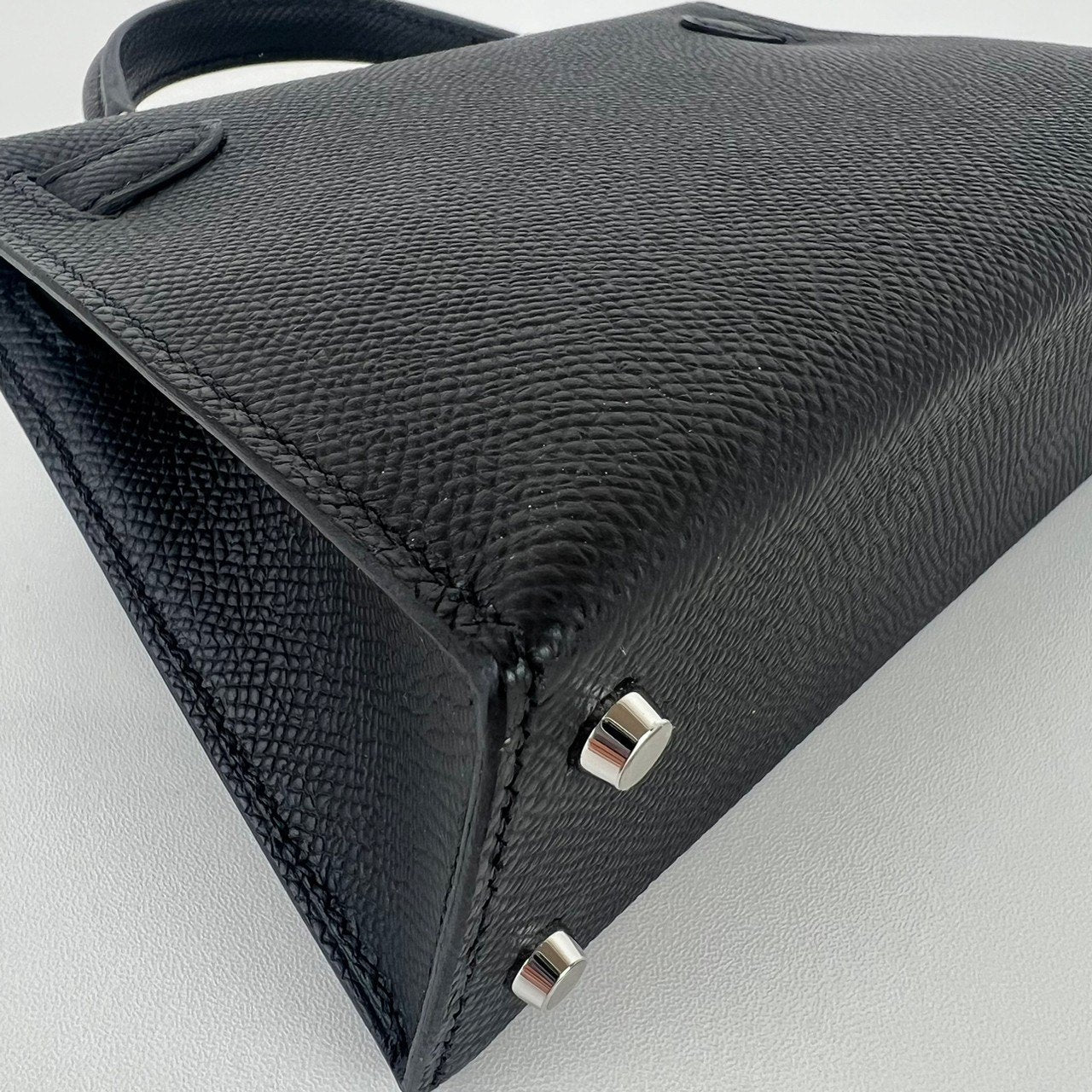 Mini kelly ミニケリー Stamp-B B刻印 Epaom エプソン Black ブラック PHW シルバー金具 2WAYバッグ ショルダーバッグ ハンドバッグ