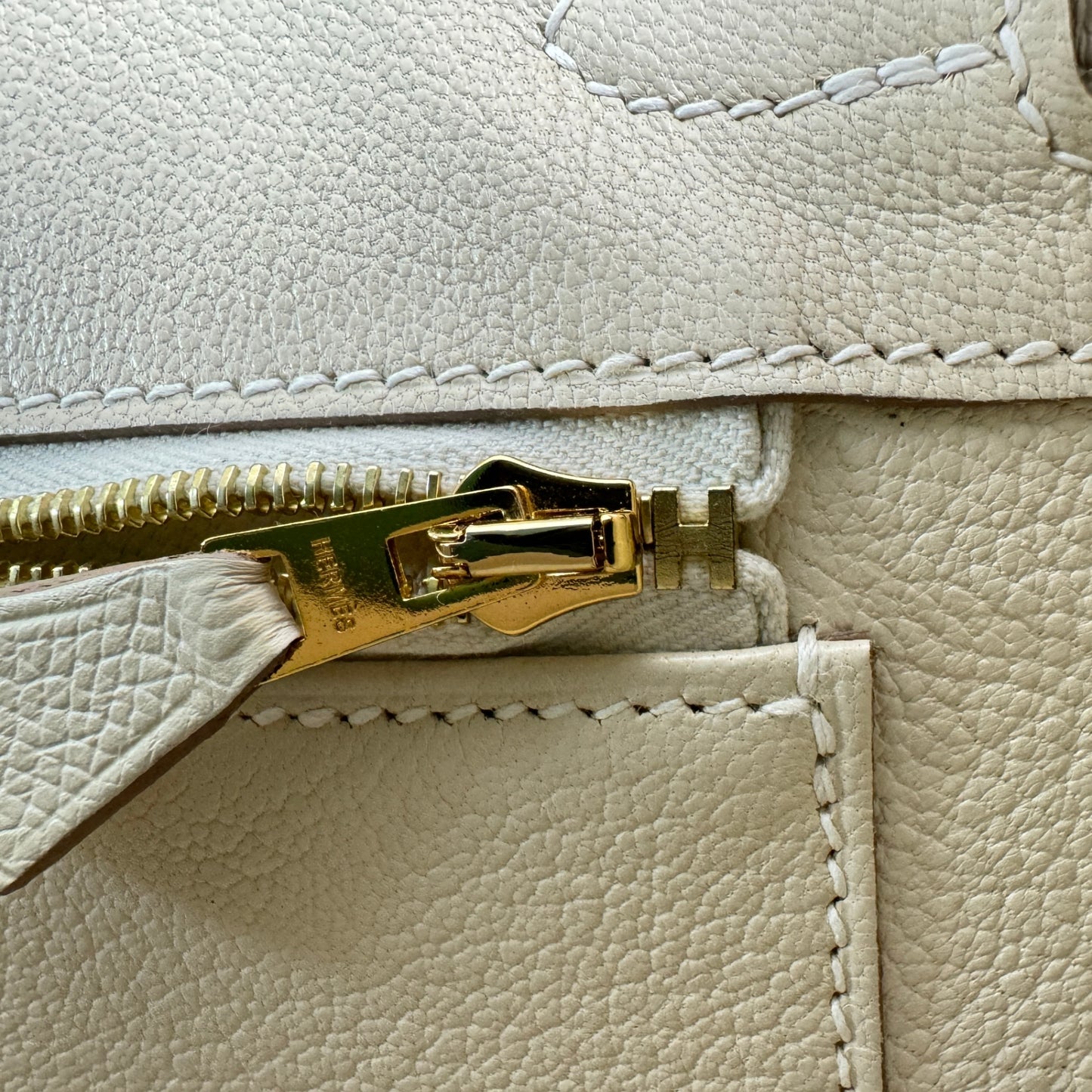 Birkin25 バーキン25 Craie クレ GHW ゴールド金具 W刻印 Epsom エプソン