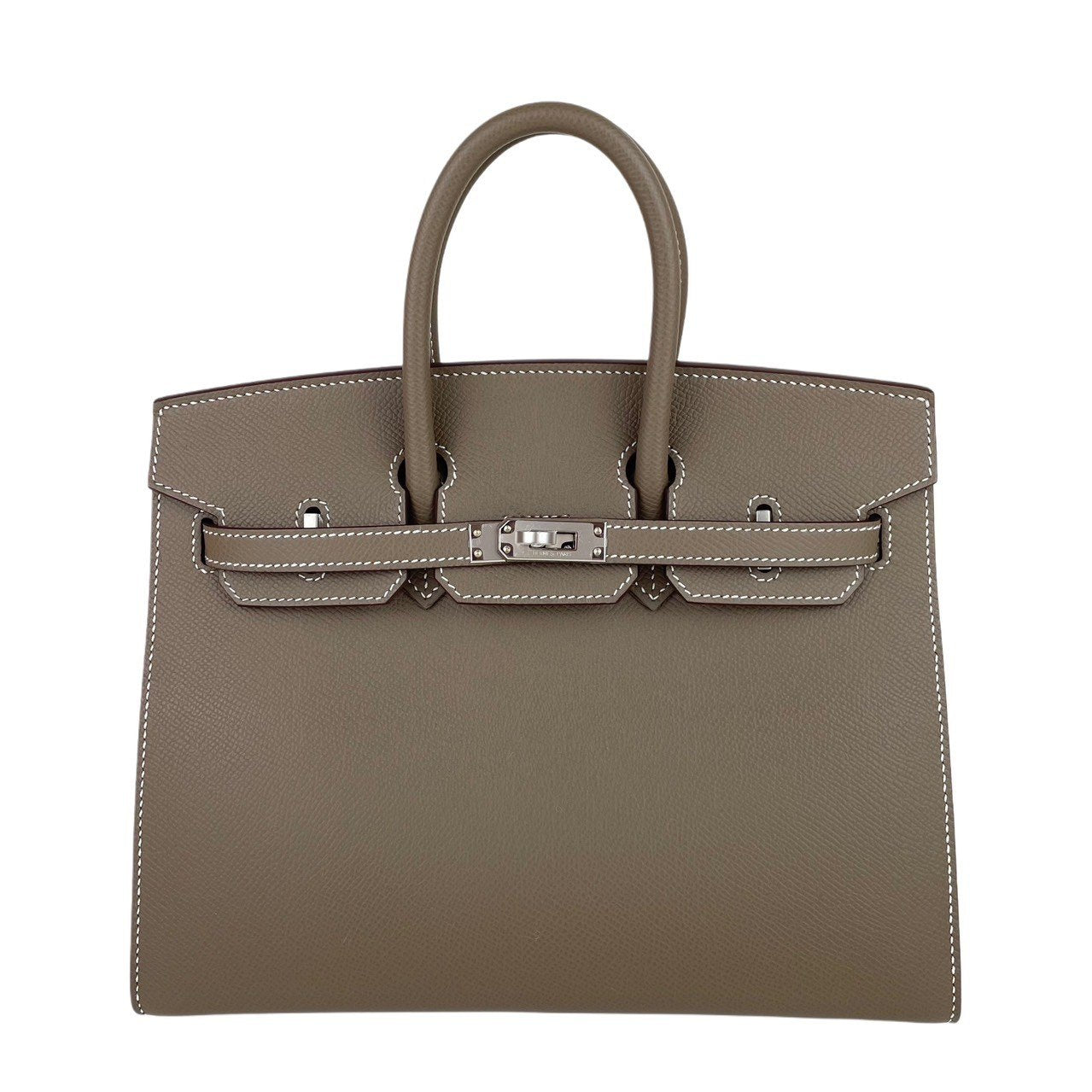 新品 HERMES エルメス Birkin25 バーキン25セリエ Etoupe エトープ PHW シルバー金具 Epsom エプソン W刻印