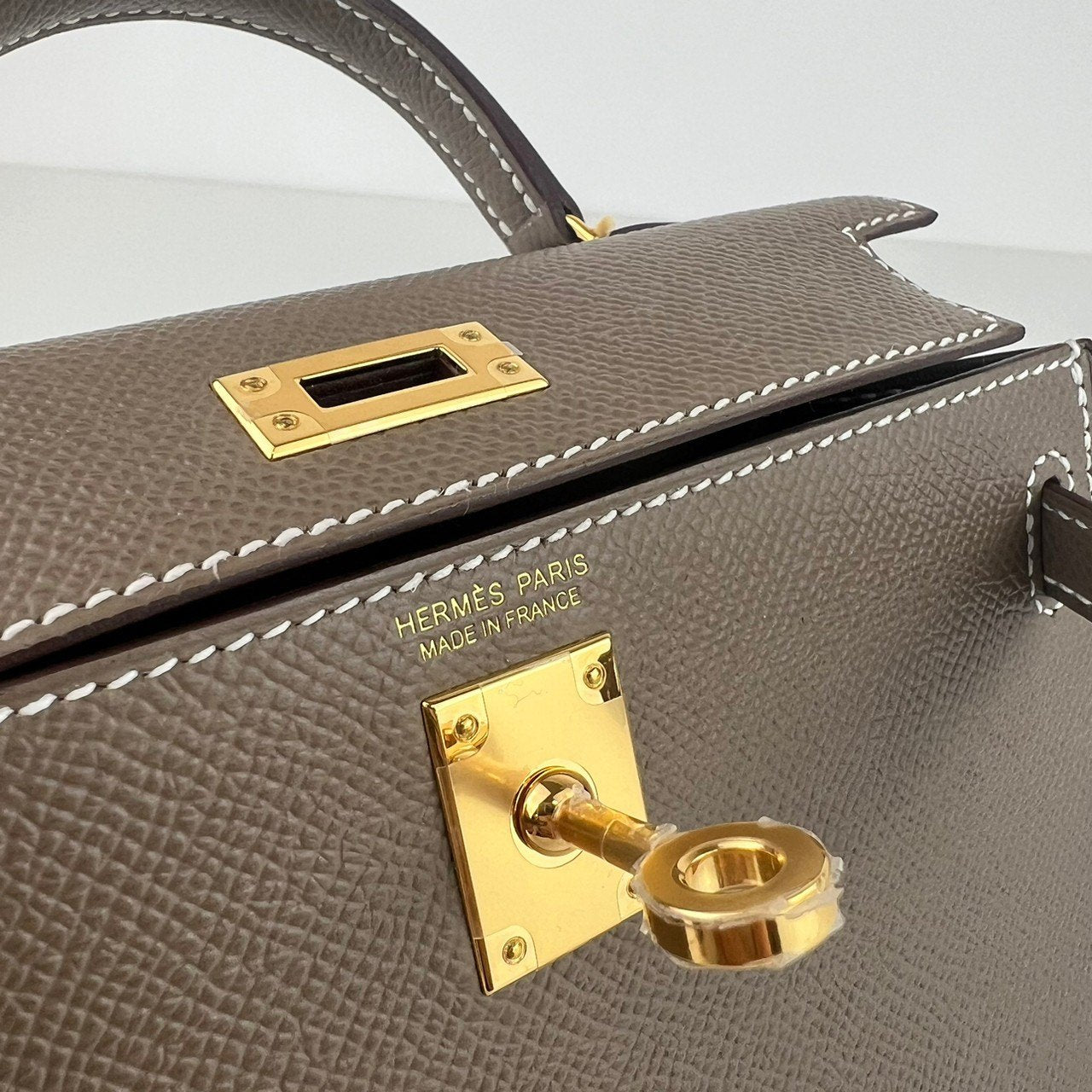 Mini kelly ミニケリー Etoupe エトープ GHW ゴールド金具Epsom エプソン Stamp-W W刻印