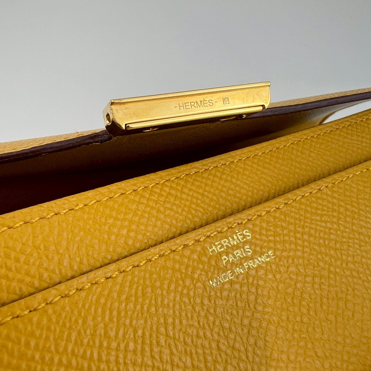 Constance To Go コンスタンストゥーゴー Jaune naples ジョーヌナプル GHW ゴールド金具 Z刻印 Epsom エプソン