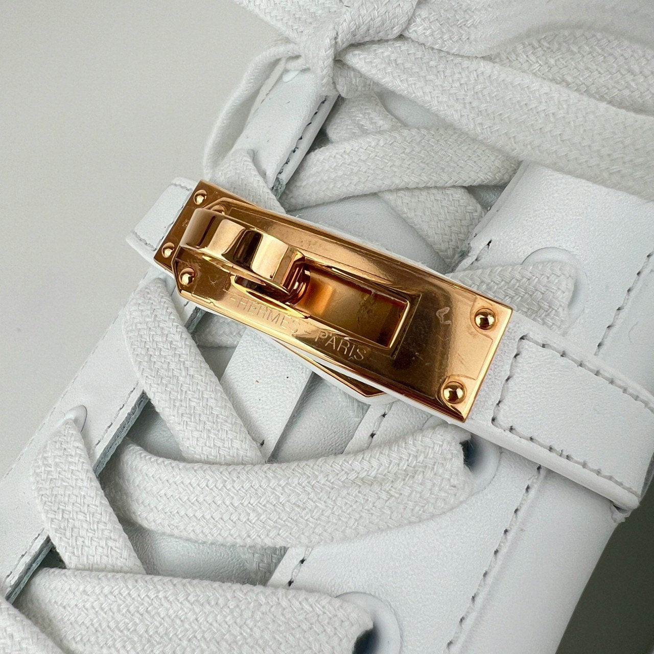 Sneaker DAY スニーカーデイ White ホワイト RGHW ローズゴールド金具 カーフスキン 38(25cm)