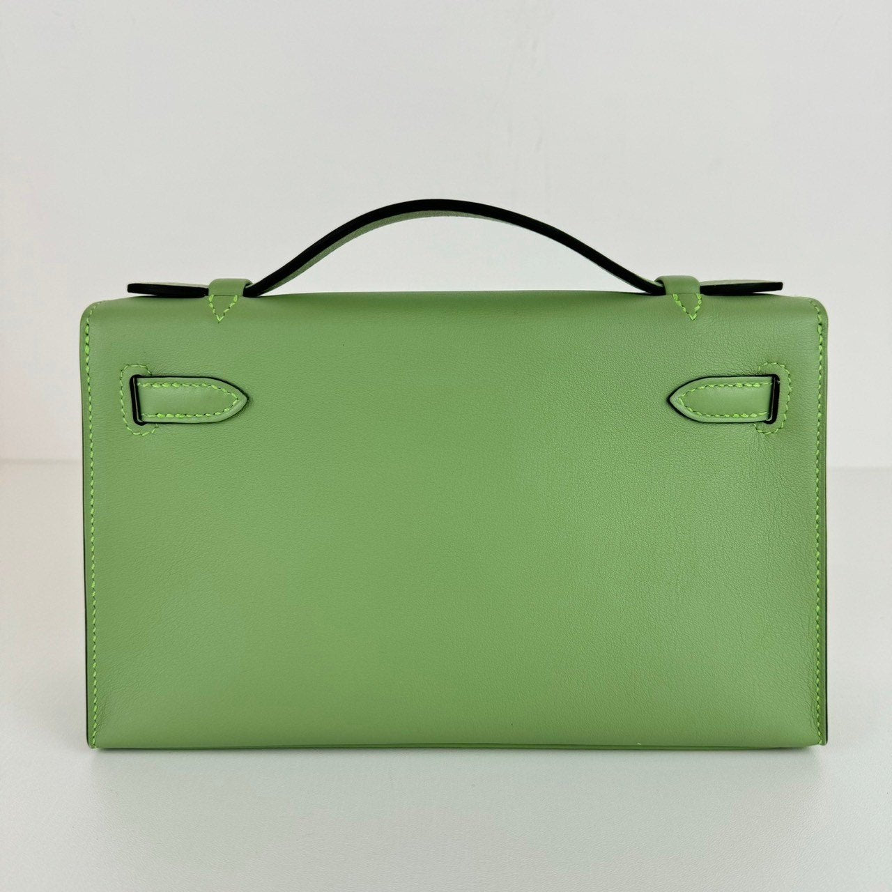 Kelly pochette ケリーポシェット Vert criquet ヴェールクリケット Swift スイフト GHW ゴールド金具 Stamp-B B刻印