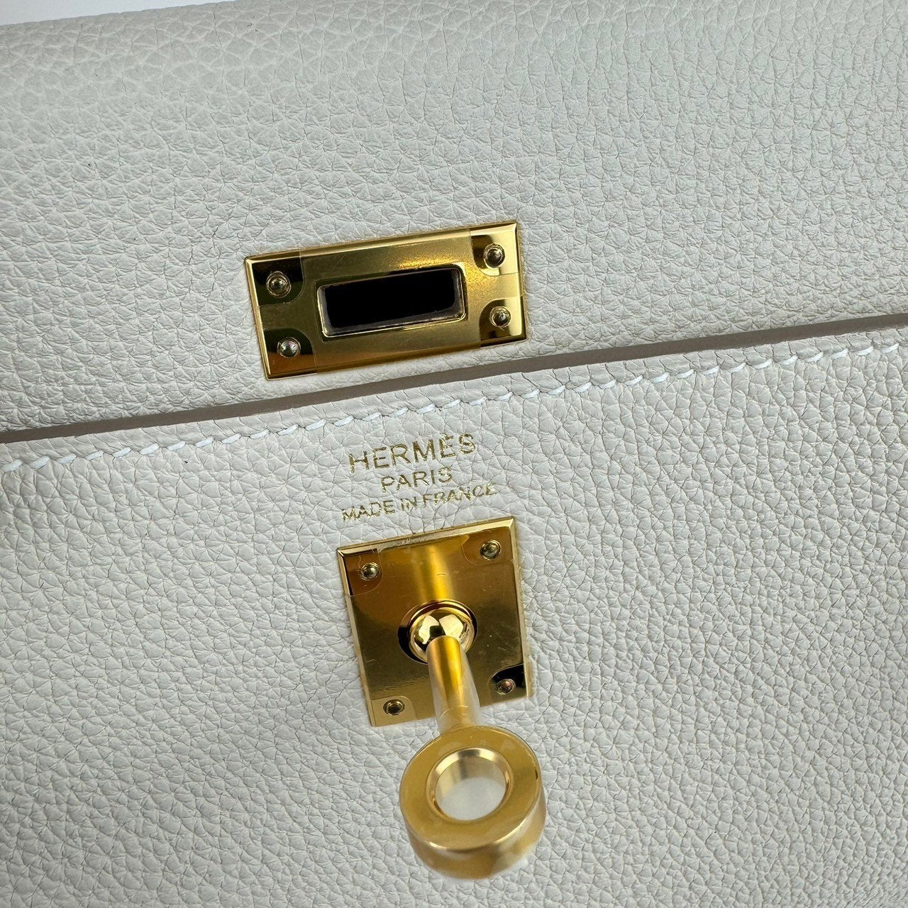 Kelly25 ケリー25 Craie クレ Togo トゴ GHW ゴールド金具 Stamp-W W刻印