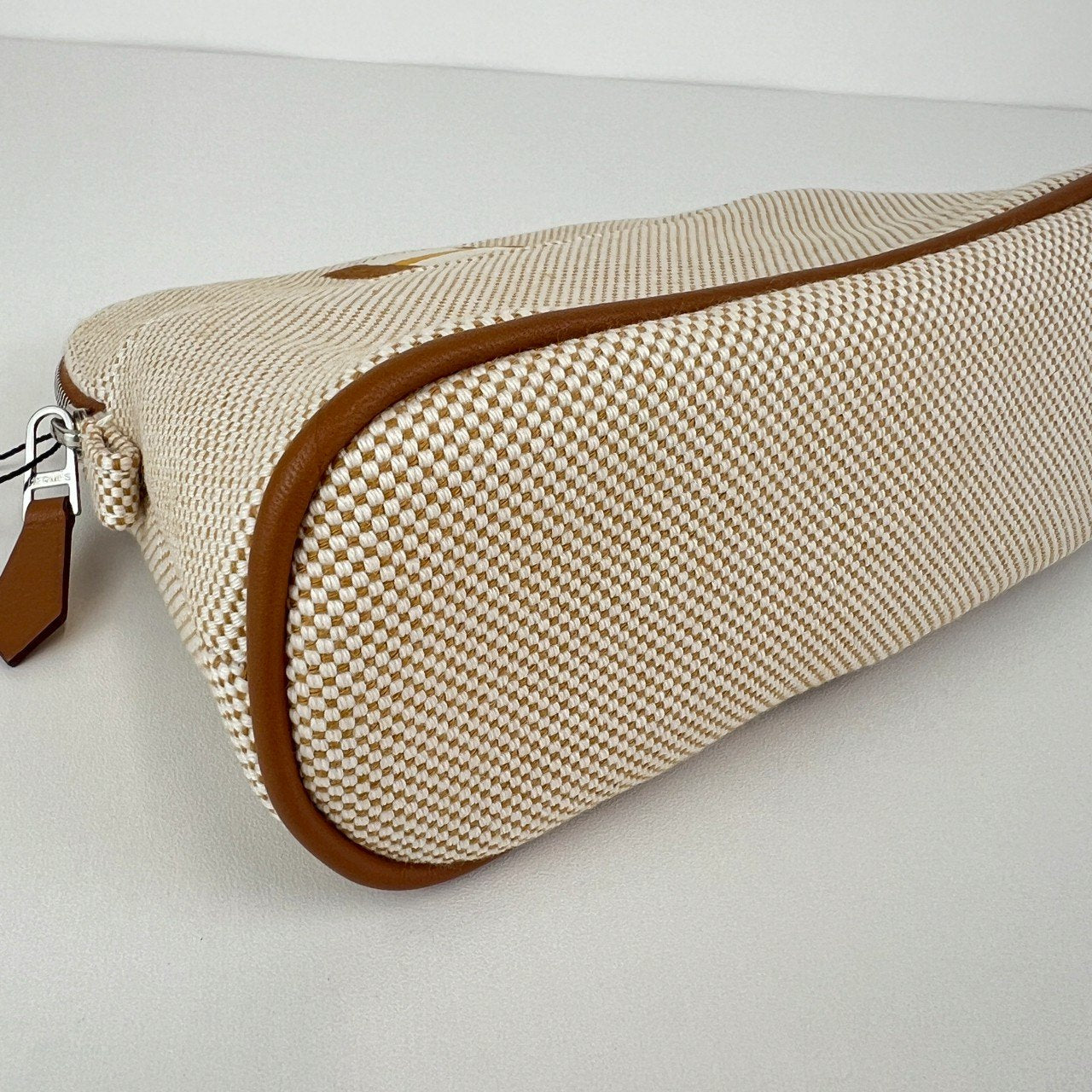 Hermès エルメス Trousse Bolide casaque mini ボリードポーチ カザック ミニ 綿100% Miel ミール