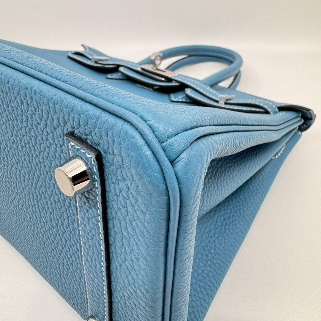 Birkin25 バーキン25 New blue jean ニューブルージーン W刻 PHW シルバー金具 Togo トゴ