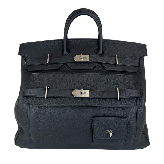 Haut a courries50 multi pocket オータクロア50 マルチポケット Black ブラック Togo トゴ PHW シルバー金具 Stamp-W W刻印