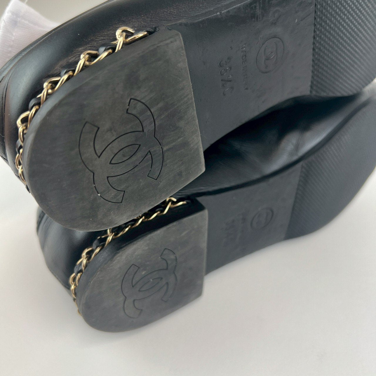 CHANEL シャネル ローファー ココマーク Black ブラック