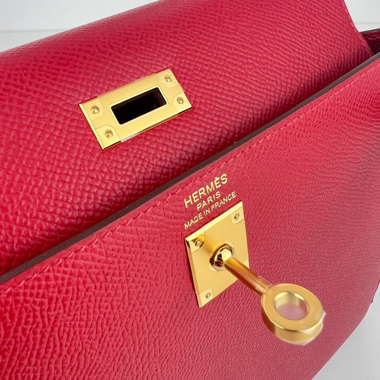 Kelly25 ケリー25 Rouge piment ルージュピマン Epsom エプソン GHW ゴールド金具