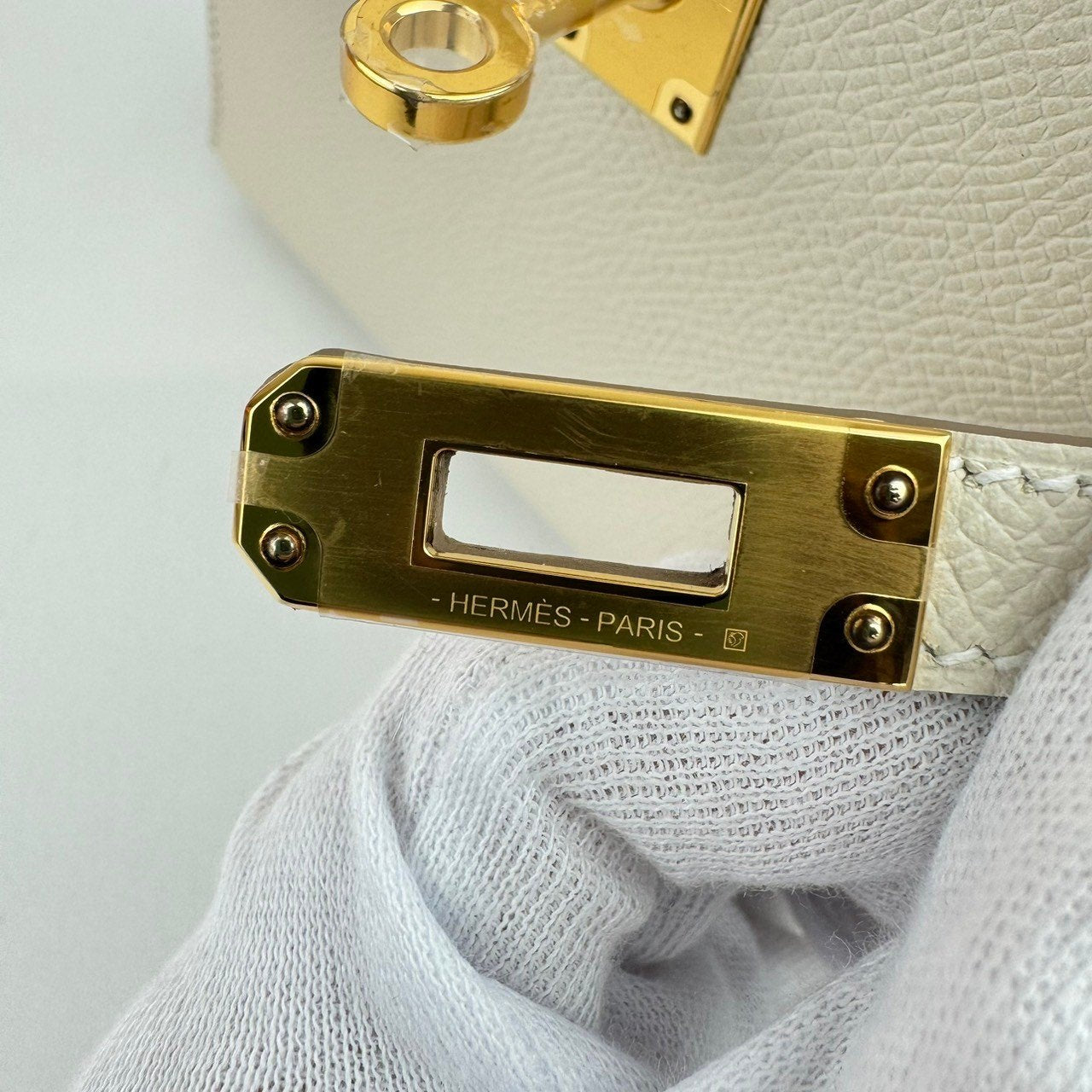 Mini kelly ミニケリー Craie クレ ゴールド金具 W刻 ハンドバッグ Epsom エプソン