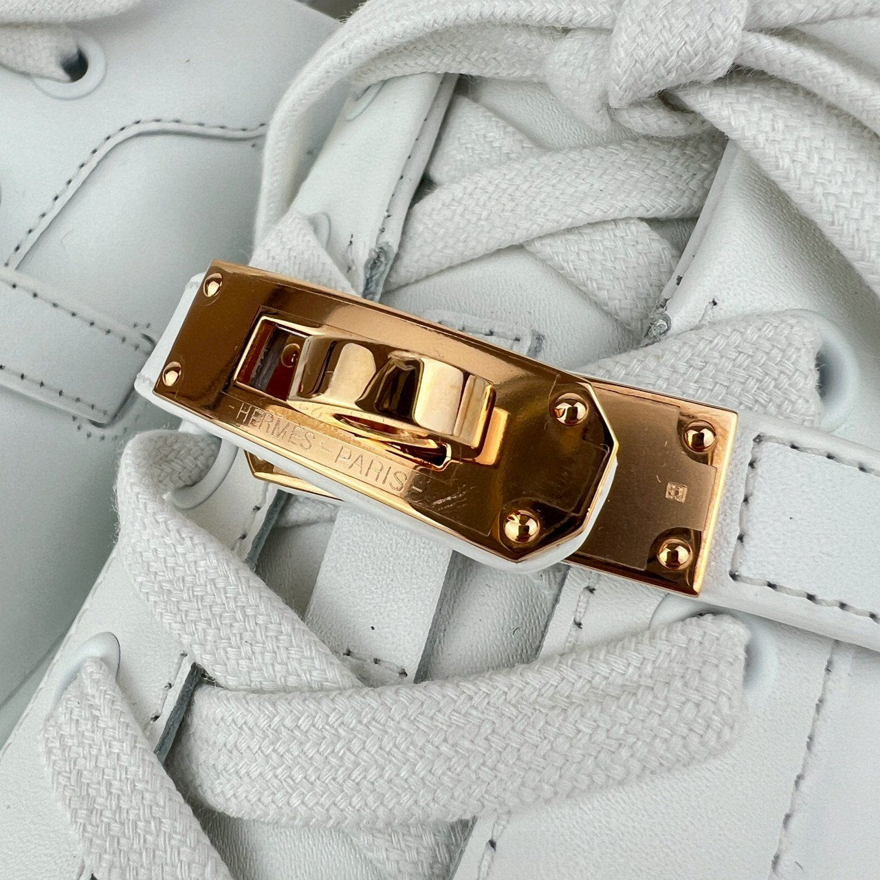 Sneaker DAY スニーカーデイ White ホワイト RGHW ローズゴールド金具 カーフスキン 38(25cm)