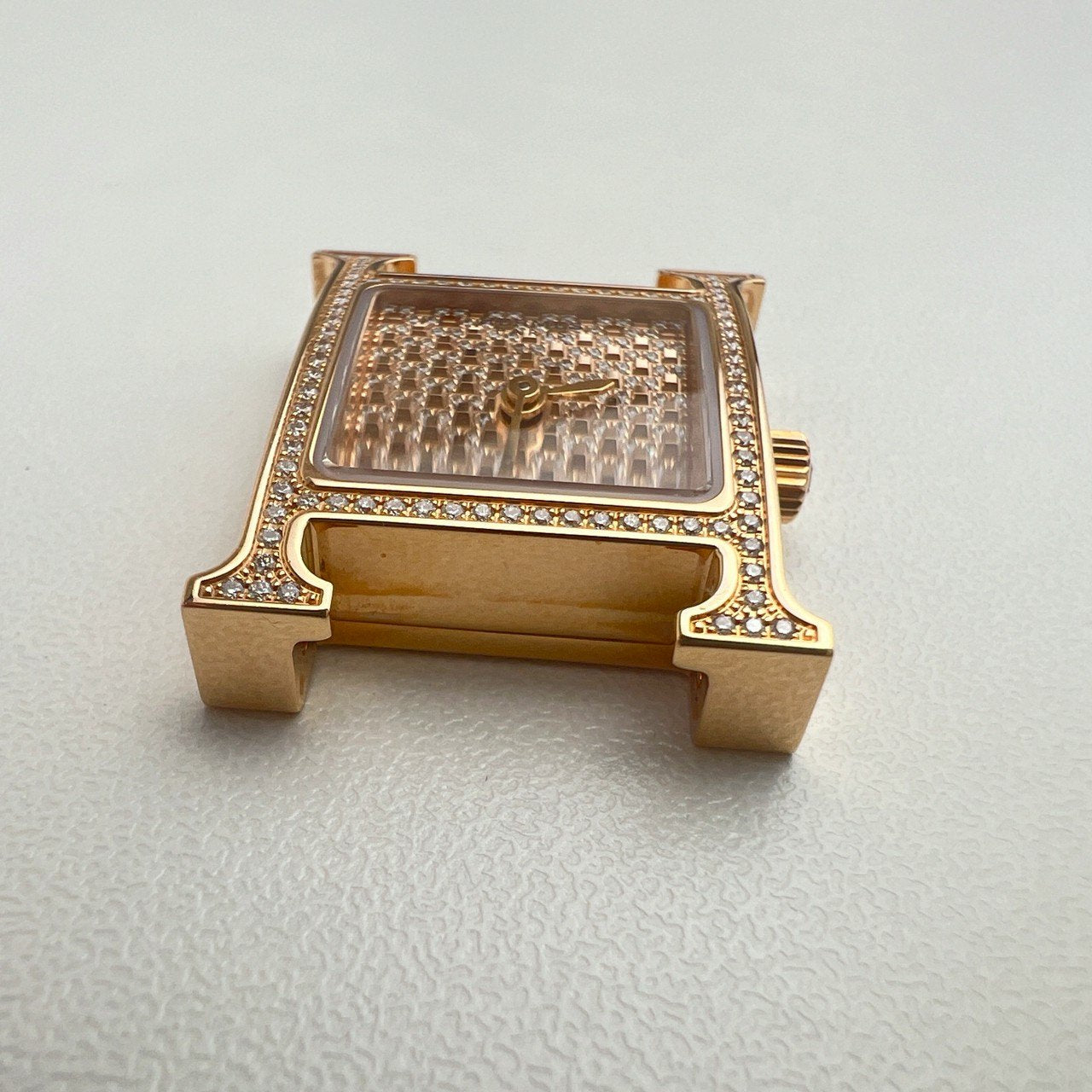 Heure H watch Mini model diamond Hウォッチミニ ダイヤモンド ゴールド 腕時計