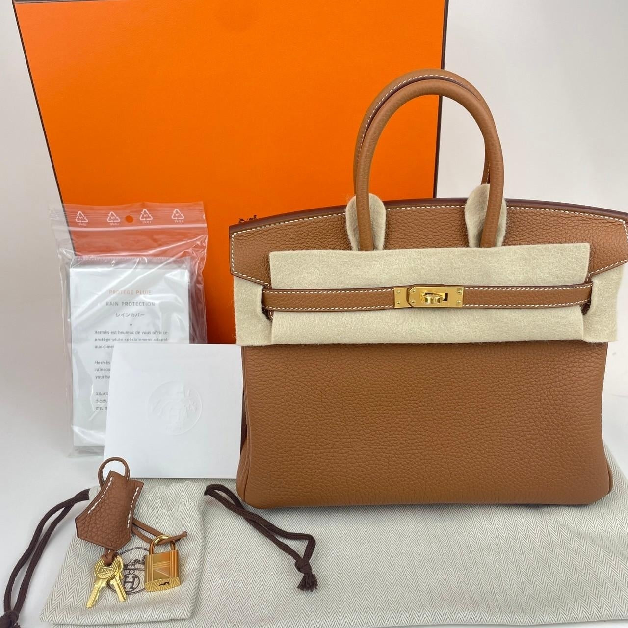 Birkin25 バーキン25 Gold ゴールド Togo トゴ GHW ゴールド金具 Stamp-B B刻