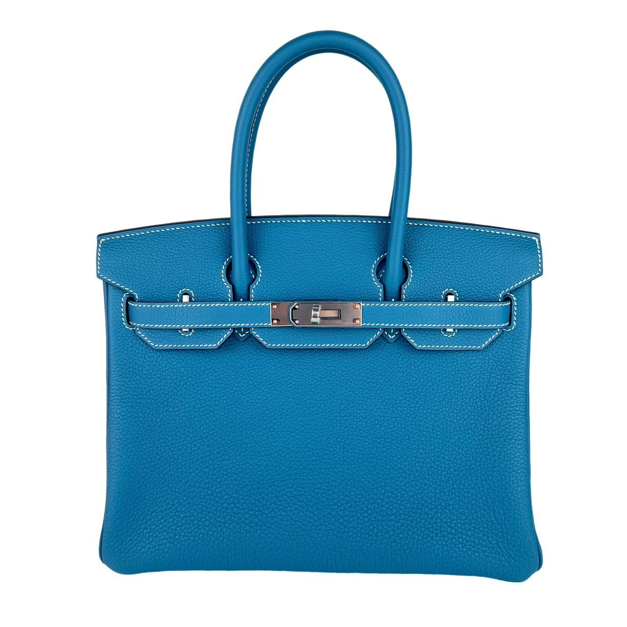 Birkin30 バーキン30 New blue jean ニューブルージン Togo トゴ PHW シルバー金具 Stamp-W W刻印