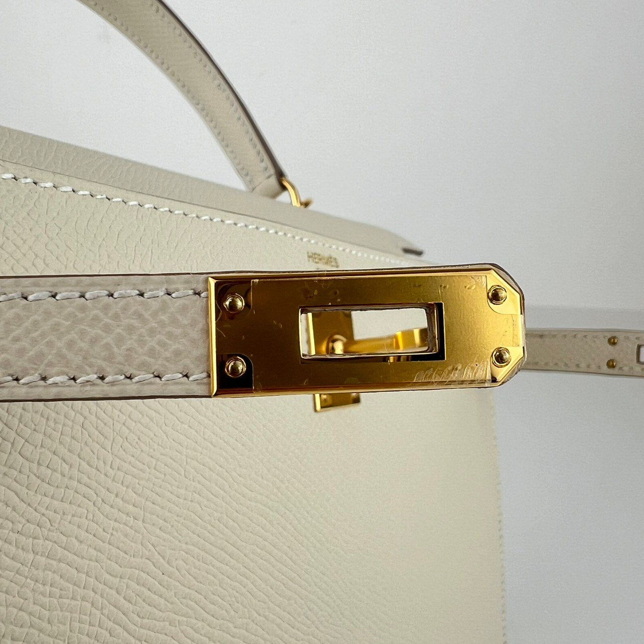 Kelly25 Sellier ケリー25 セリエ Craie クレ W刻 GHW ゴールド金具 Epsom エプソン