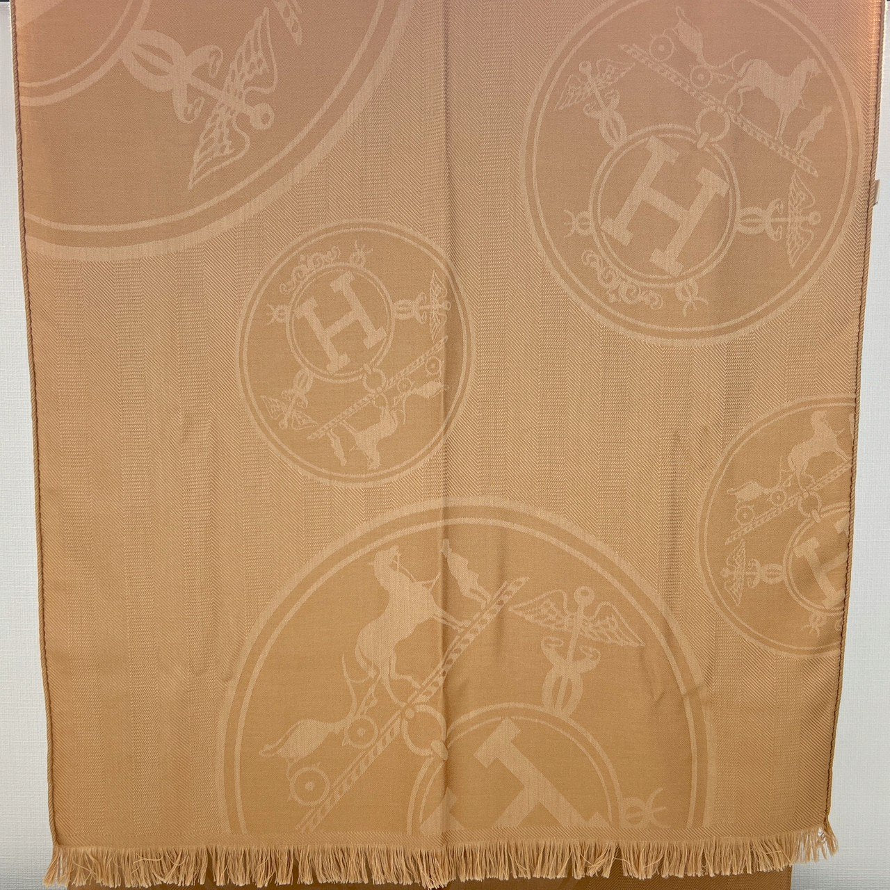 Hermès エルメス ETOLE NEW LIBRIS ストール 《ニュー・リブリス》 カシミヤ 85 % 絹 15 % Kraft クラフト