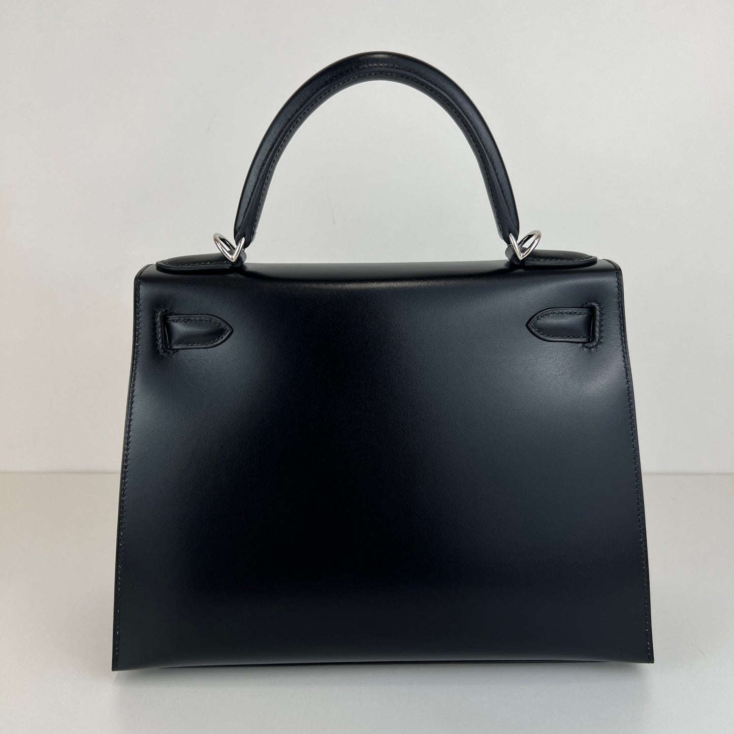 Hermès エルメス Kelly28 ケリー28 Stamp-W W刻印 Boxcalf ボックスカーフ Black ブラック PHW シルバー金具