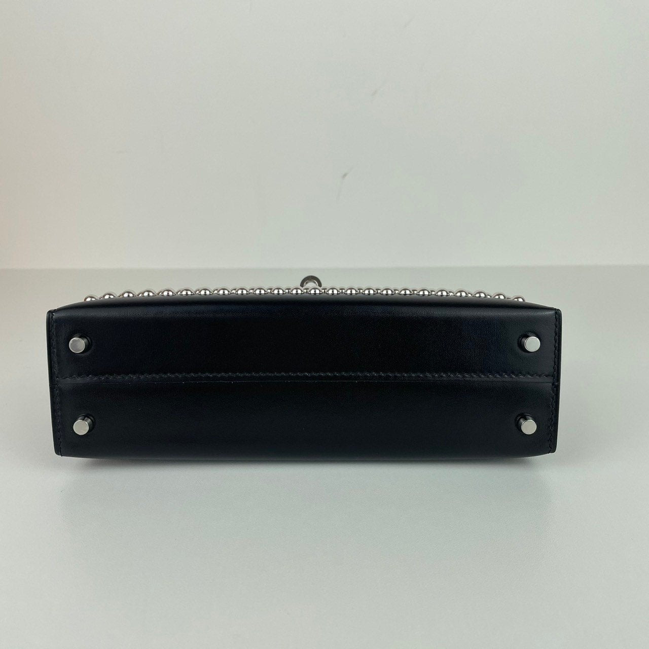Mini Kelly Cloute ミニケリークローテ Black ブラック PHW シルバー金具 Boxcalf ボックスカーフ Stamp-W W刻印