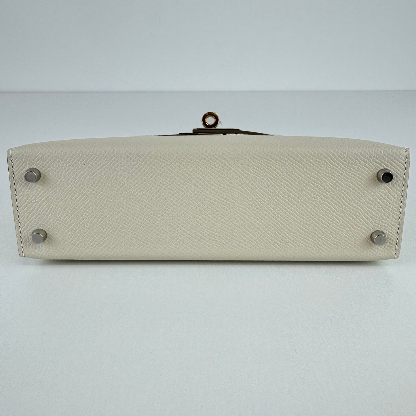 Mini kelly ミニケリー Craie クレ Epsom エプソン electrum hardwear エレクトラム金具 Stamp-W W刻印