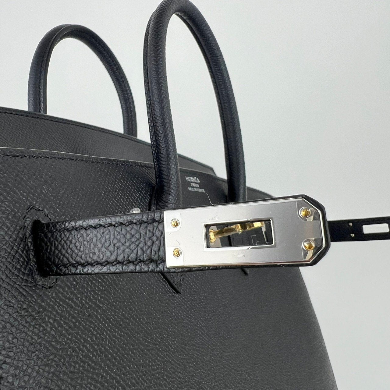 Birkin25 バーキン25 Black ブラック Epsom エプソン Electrum Hardwear エレクトラム金具 Stamp-W W刻印